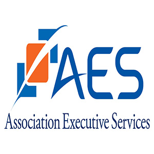 the words Association Executive Services in blue